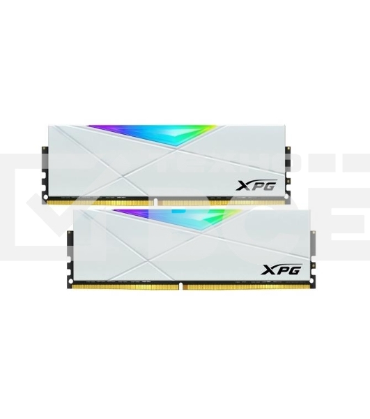 Оперативная память XPG Spectrix D50 RGB, DDR4, 8GB (1x8GB), 3600MHz, CL18, с радиатором, белый, RGB