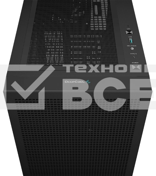 Компьютерный корпус DeepCool CH560 Black (R-CH560-BKAPE4-G-1) (ATX, без БП, 2хUSB, с окном)