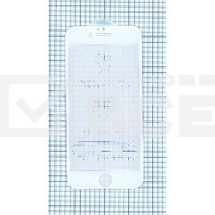 Защитное стекло 5D для Apple iPhone 6/6S белый