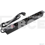 Блок розеток горизонтальный ExeGate ServerPro PDU-19H804 Al-8S-EU2.5-SW, 19