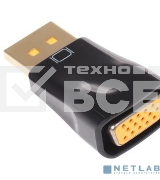 Переходник DisplayPort - VGA Cablexpert A-DPM-VGAF-01, 20M/15F, пакет
