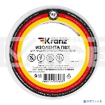 Изолента ПВХ Kranz 0.13х15 мм 20 м белый, фото 1