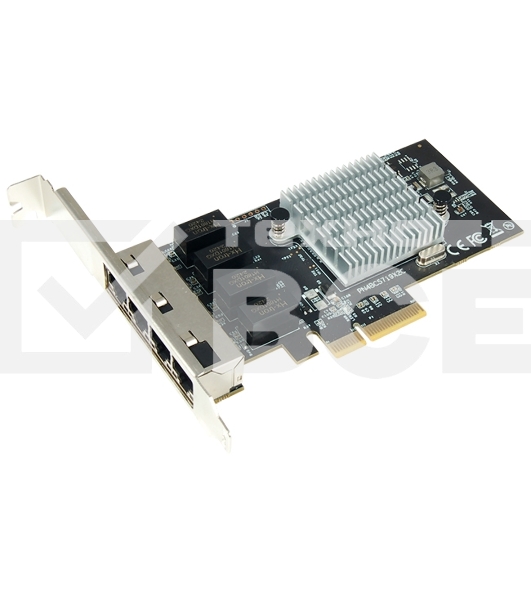Сетевая карта SUNRICH TECHNOLOGY N-1060 1G Quad Port RJ45 PCIE Ethernet Adapter with Broadcom BCM5719 chipset