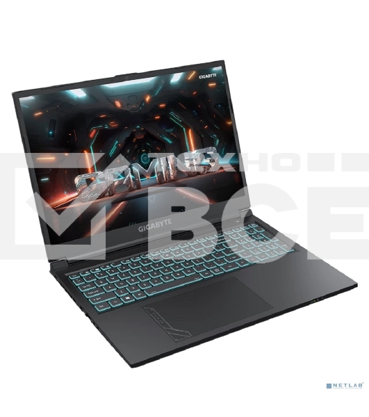 Ноутбук Gigabyte G6 черный KF-H3KZ853KD, KF Intel Core i7-13620H/16Gb/SSD512Gb/RTX4060 8Gb/16