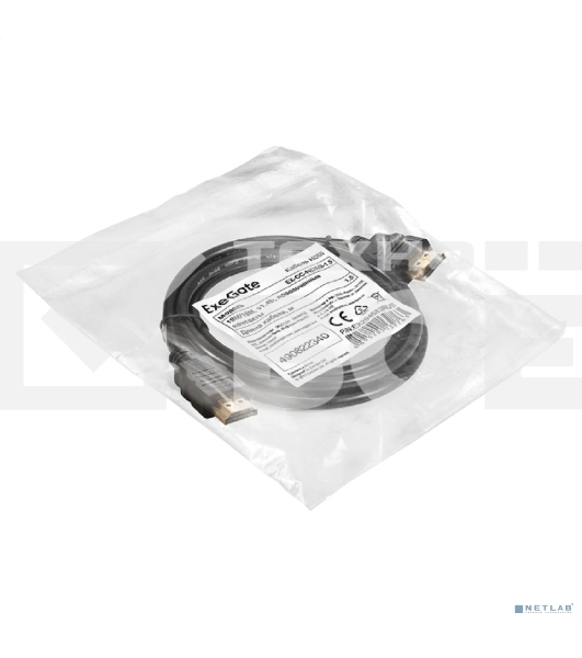 Кабель HDMI ExeGate EX-CC-HDMI-1.5 (19M/19M, 1,5м, v1.4b, позолоченные контакты)