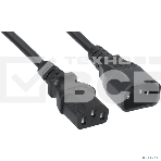 Кабель питания монитор-компьютер Cabeus PC-189-VDE-1.0-5M IEC 320 C13 - IEC 320 C14 (3x1.0), 5 м, фото 1