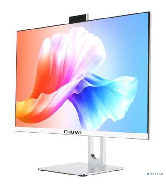 Моноблок Chuwi Unitech 24 23.8' (1920x1080 IPS (100Hz))/AMD Ryzen 5 6600H(3.3Ghz)/16384Mb/512PCISSDGb/Int:AMD Radeon 660M/Cam/BT/WiFi/war 1y/4.15kg/White+Silver/Win11Pro