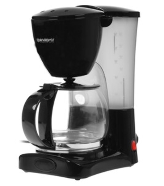 Кофеварка капельного типа Endever Costa-1044, мощность 800 Вт, -стальной/черный, объем 1,5л, LCD дисплей, по 4 шт/уп