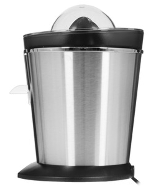 Соковыжималка BQ J1732 чёрный/серебристый, цитрусовая, 125 Вт, 250 мл, механическое