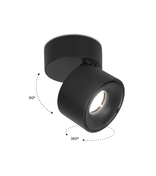 Светильник Ambrella light TN269 SBK черный песок LED 4200K 7W D75*83