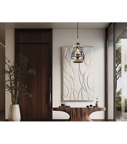 Светильник Ambrella light TR8521 BK/SB черный/бронза E27 max 60W D170*1000
