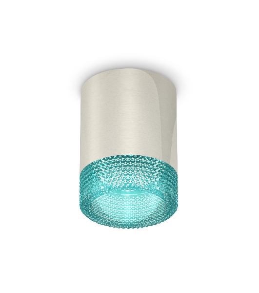 Светильник Ambrella Light XS6305011 PSL/BL серебро полированное/голубой MR16 GU5.3 (C6305, N6153)
