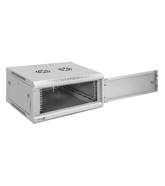 Шкаф телекоммуникационный 19' настенный 4U ExeGate EC-WM-4U.600.M.GREY (19”, 4U, 600x600x280mm (ШхГхВ), передняя дверь металл, съемные боковые панели, пыле- и влагозащита IP23, светло-серый RAL 7035)