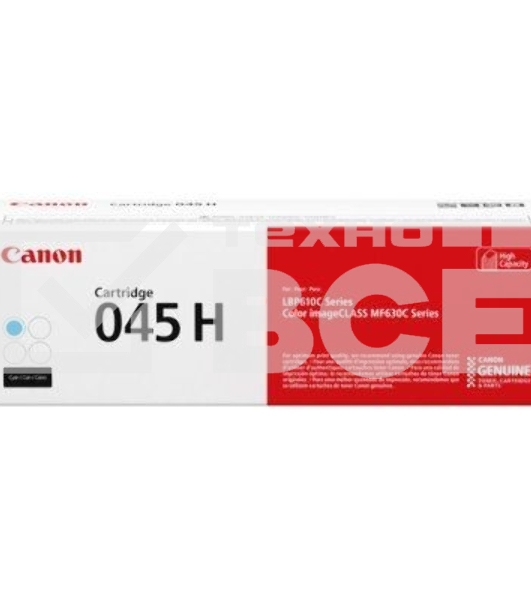 Картридж лазерный Canon 045C H голубой, 2200 стр., для i-SENSYS MF631/633/635, LBP611