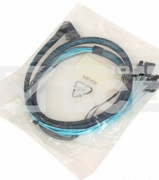 Кабель ACD-RA8643-SATASB-08M, Internal SFF8643-to-4*SATA+SB ( HDmSAS (ПРЯМОЙ) -to- 4*SATA+SideBand ) 75cm (аналог LSI00410, LSI00409, 2279800-R) (6705170)