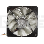 Вентилятор Enermax 12см UCTB12P [T.B. Silence PWM] 120x120x25, рамка HALO, 500-1500 об/мин, 8-18 дба, 45,04-121,05 м3/ч, адаптер 3P к 4P, фото4
