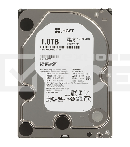 Жесткий диск Western Digital 1TB Ultrastar 7K2 (HUS722T1TALA604) {Serial ATA III, 7200 rpm, 128Mb buffer}