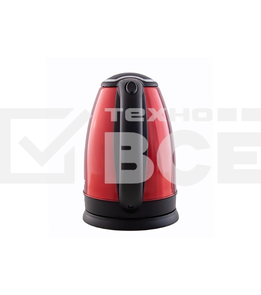 Чайник Centek CT-1068 RED (красный) металл 2л, 2000W, хромированная вставка на крышке