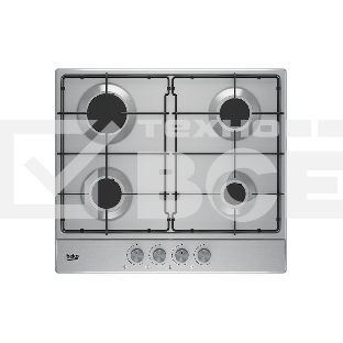 Встраиваемая газовая варочная поверхность Beko HIAG 64223 SX, Нержавеющая сталь