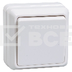 Выключатель  Iek EVO10-K01-10-DC ВС20-1-0-ОБ 1кл 10А откр.уст. ОКТАВА (белый), фото2