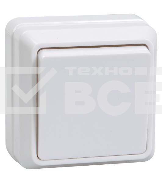 Выключатель  Iek EVO10-K01-10-DC ВС20-1-0-ОБ 1кл 10А откр.уст. ОКТАВА (белый)