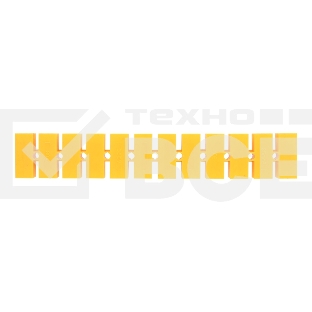 Клеммная винтовая колодка KВ-35 10-35, ток 80 A, полиэтилен желтый Rexant (10 шт./уп.)