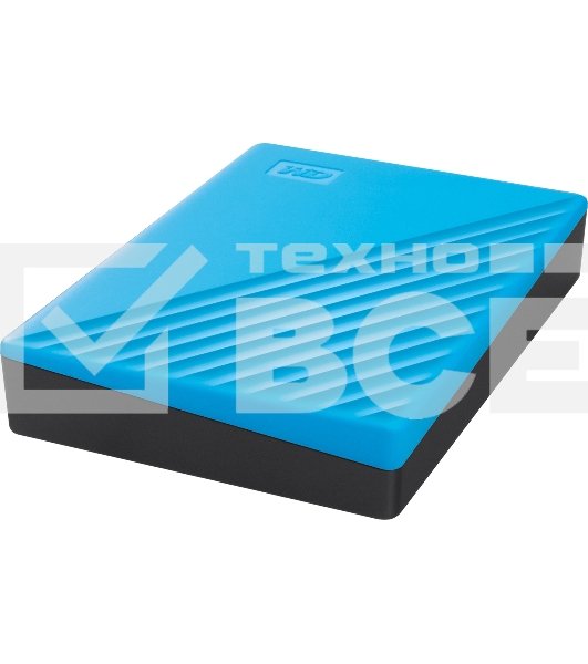 Накопитель Portable HDD 5TB WD My Passport (Blue), USB 3.2 Gen1, 107x75x19mm, 210g /12 мес./