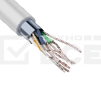 Кабель витая пара Rexant F/UTP, категория 5e, ZH нг(А)-HF, 4PR, 24AWG, внутренний, серый, 305 м, фото 1