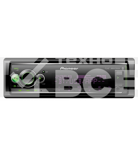 Автомагнитола Pioneer MVH-S520BT 1DIN 4x50Вт