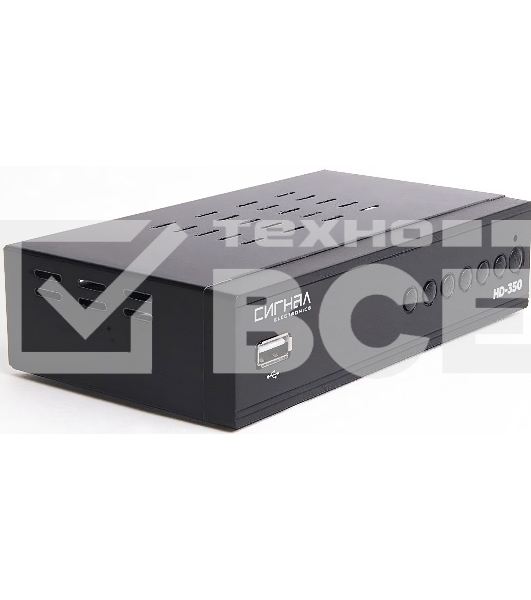 Ресивер эфирный цифровой DVB-T2/C HD HD-350 металл, дисплей DOLBY DIGITAL, HEVC Сигнал Electronics