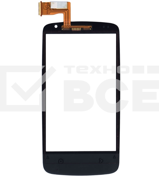Сенсорное стекло (тачскрин) для HTC Desire 500, черное