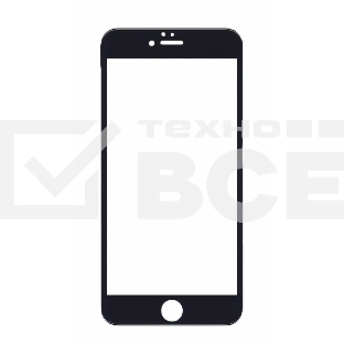 Защитное стекло 5D для Apple iPhone 6/6S Plus черный