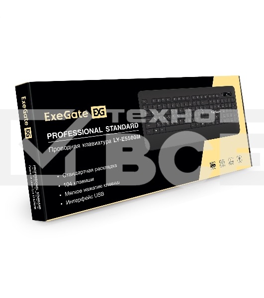 Клавиатура ExeGate Professional Standard LY-E5500M проводная, USB, чёрный