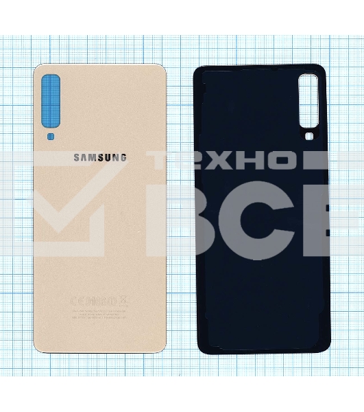 Задняя крышка для Samsung Galaxy A7 (2018) SM-A750F золотая