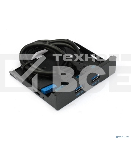 Планка USB 3.0 на переднюю панель 3.5' Gembird, FP3.5-USB3-2A, 2xUSB-A 3.0
