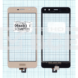 Сенсорное стекло (тачскрин) для Huawei Y5 2017 золотое