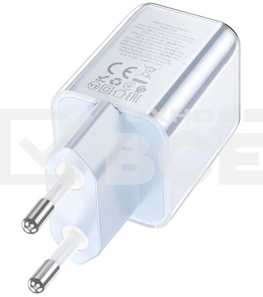 Сетевое зарядное устройство Hoco N46 Glorious 20W 3A (PD) синий
