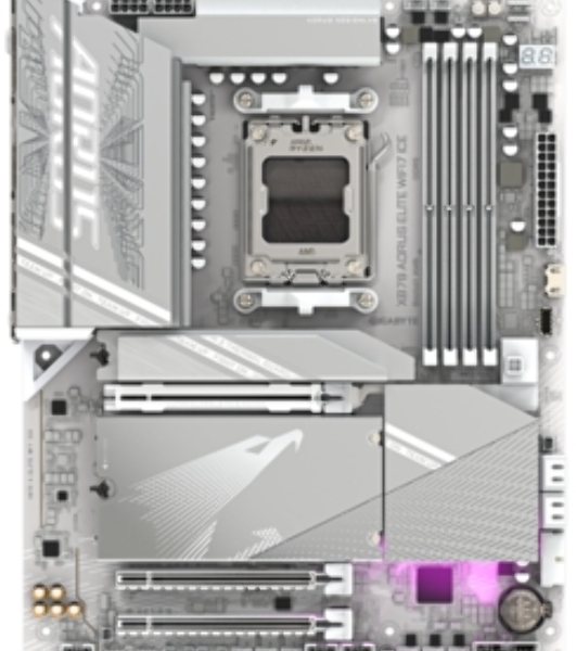 Материнская плата Gigabyte X870 A ELITE WIFI7 ICE, AM5, AMD X870, 4xDDR5, 4xSATA, 4xM.2, 1xPCI-E 5.0 x16, 1xPCI-E 4.0 x4, 1xPCI-E 3.0 x2, 1xHDMI, 1x 2.5Gb LAN, 2xUSB-C 4.0, 2xUSB 3.2 Gen 2, 4xUSB 3.2 Gen 1, 4xUSB 2.0, 2x3.5 мм, 7.1, ATX