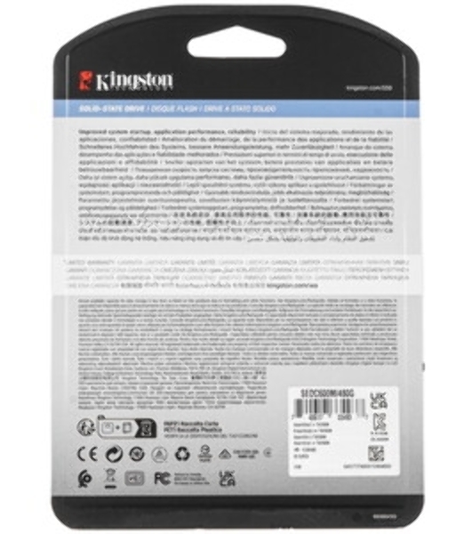 Накопитель SSD Kingston DC600M, 480Gb, SATA III, 2.5', R/W 560/470