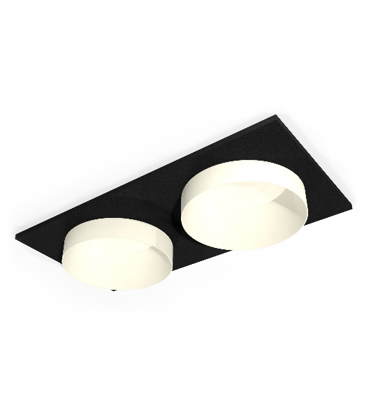 Комплект встраиваемого светильника Ambrella light XC6526020 SBK/SWH черный песок/белый песок MR16 GU5.3 (C6526, N6130)