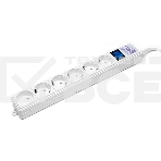 Сетевой фильтр Power Cube 1,9 м 6 розеток (белый) 16B/3,5кВт, фото6