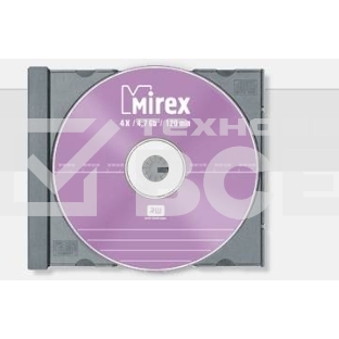 Диск DVD+RW Mirex 4.7 Gb, 4x, Slim Case (1), (1/50)