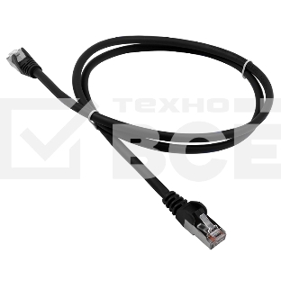 Патч-корд Lanmaster LSZH FTP кат.5e, 3.0 м, черный