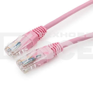 Патч-корд UTP Cablexpert кат.5e, 0.5м, литой, многожильный (розовый)