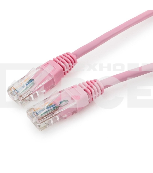 Патч-корд UTP Cablexpert кат.5e, 0.5м, литой, многожильный (розовый)