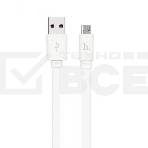 Кабель USB 2.0 hoco X5 бамбук, AM/microBM, белый, 1м, фото2