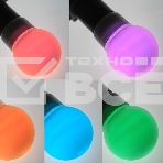 Лампа шар e27 9 LED Ø50мм RGB, фото2