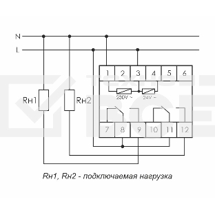 Реле времени PCU-510 (многофункц. 230В 2х8А 2перекл. IP20 монтаж на DIN-рейке) F&F EA02.001.009
