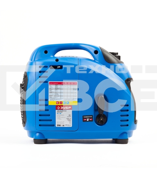 Электрогенератор бензиновый инверторный Зубр ЗИГ-1200, 1.2 кВт, 94 дБ, 18.8 кг