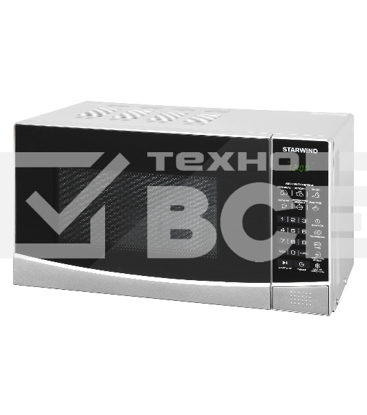 Микроволновая печь Starwind SMW3120 серебристый/черный, 20 л, 700 Вт, переключатели - сенсор